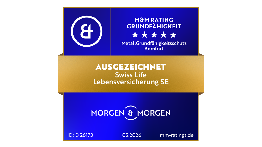 Morgen & Morgen | Rating MetallGrundfähigkeitsschutz Komfort, Stand 05/2026